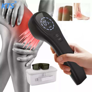 Cold Laser Therapy Device for Muscle Reliever and Knee Pain Relief Arthritis and Prostate Treatment Infrared Led Light Therapy Sciatica Pain Rheumatic Physical Therapy Positive Clinical Report Home Use Frozen Shoulder Red Light Therapy-Black