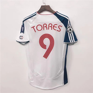 เสื้อกีฬาแขนสั้น ลายทีมชาติฟุตบอล Liverpool GERRARD TORRES 06-07-08 คุณภาพสูง สไตล์เรโทร