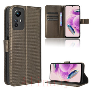 Xiaomi Redmi Note 12s เคส PU Leather Case เคสโทรศัพท์ Stand Wallet Redmi Note 12s เคสมือถือ Cover