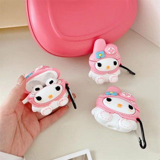 เคสหูฟังซิลิโคน แบบนิ่ม ลายการ์ตูนเมโลดี้ สําหรับ AirPods 1 2 3 Pro