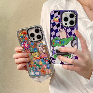 เคสโทรศัพท์มือถือ ชุบไฟฟ้า ลาย Toy Story Buzz Lightyear CT สีม่วง สําหรับ Iphone 11 14 13 12 11