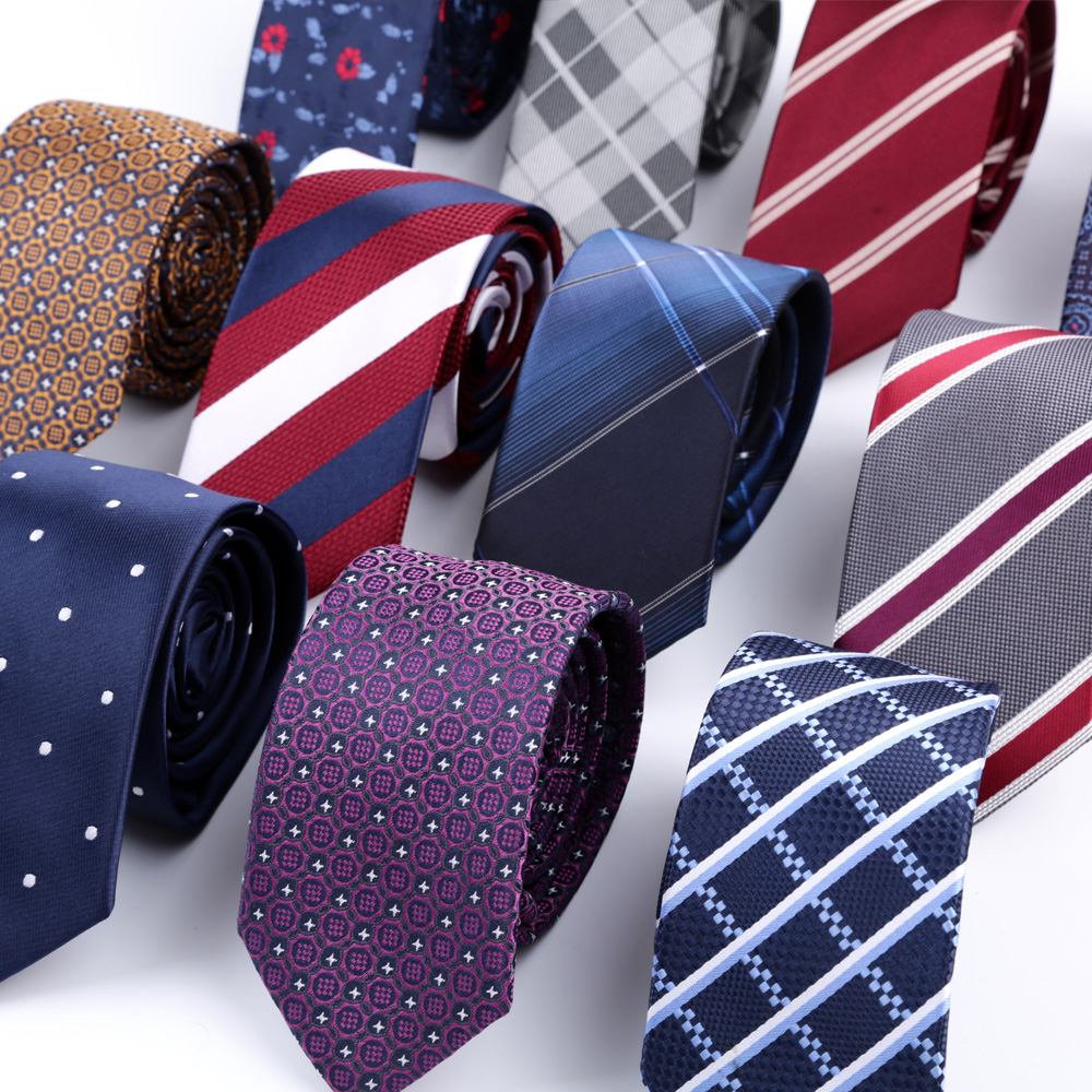 คลาสสิกใหม่ Mens Slim Skinny Tie ลาย Polka Dot 6 ซม.2.36 "เนคไทธุรกิจแคบทอเจ้าบ่าวงานแต่งงานเนคไท Neckwear