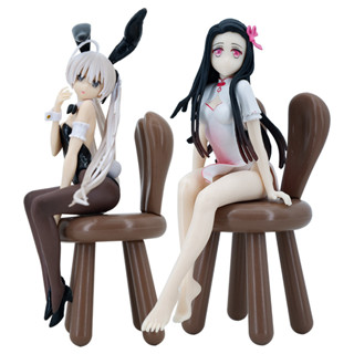 โมเดลฟิกเกอร์ PVC อนิเมะดาบพิฆาตอสูร Kamado Nezuko Kasugano Sora Chair Demon Slayer สุดเซ็กซี่ เหมาะกับของขวัญ ของเล่นสะสม สําหรับตกแต่งรถยนต์