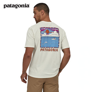 เสื้อยืด ผ้าฝ้ายแท้ พิมพ์ลาย Summit Swell 37671 Patagonia สําหรับผู้ชาย