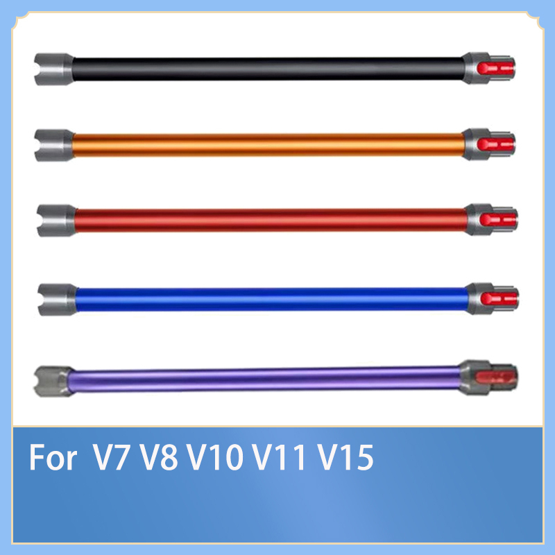 Extension rods สําหรับ Dyson V7 V8 V10 V11 V15 sv10 sv12 sv14 sv10k s8 slim เครื่องดูดฝุ่นโลหะหลอดอลูมิเนียม extension rod อุปกรณ์