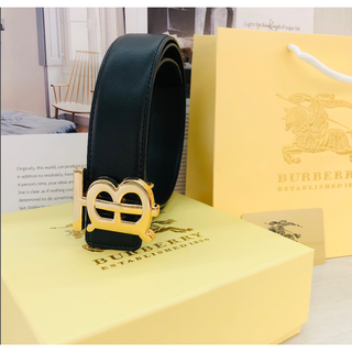 Burberry b-Buckle เข็มขัดหนังสานอัตโนมัติ สําหรับผู้ชาย