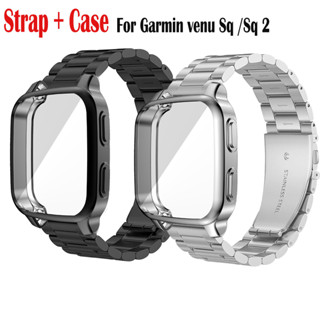 เคส Garmin Venu Sq 2 music สมาร์ทวอทช์ GPS garmin venu sq สายนาฬิกา Metal Strap for garmin venu sq music สมาร์ทวอทช์ TPU เคส