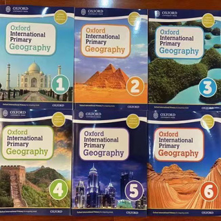หนังสือเรียนและสมุดงานภาษาอังกฤษสำหรับเด็กและนักเรียนระดับประถมศึกษา—Primary School Students Childrens Textbook Workbooks Exercise Book “ Oxford International Primary Geography Level 1/2/3/4/5/6”