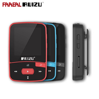 Faaeal RUIZU X50 เครื่องเล่น MP3 บลูทูธ 8GB เครื่องเล่นเพลง MP4 พร้อมวิทยุ FM EBook เครื่องบันทึกวิดีโอ เครื่องนับก้าว