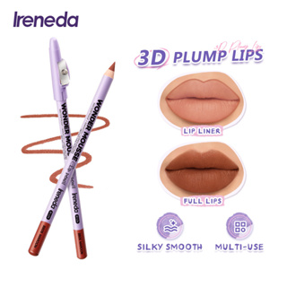 Ireneda Wonder Mousse ดินสอเขียนขอบปาก เนื้อแมตต์กํามะหยี่ 3D กันน้ํา ติดทนนาน