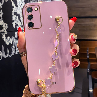 เคสโทรศัพท์มือถือ แบบนิ่ม พร้อมสายโซ่คล้อง สําหรับ OPPO A53S 5G A55 A55S A56 A58 2022