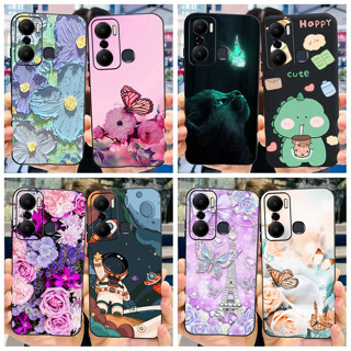 เคสโทรศัพท์มือถือ แบบนิ่ม ลายผีเสื้อ สําหรับ Infinix Hot 20 Play X6825 Hot20 Play 2022 6.82 นิ้ว