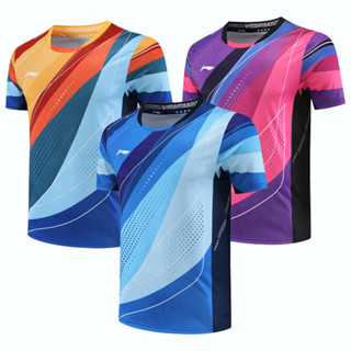 เสื้อกีฬาแขนสั้น ลายทีมชาติฟุตบอลโลก Li Ning 2023 สําหรับผู้ชาย และผู้หญิง