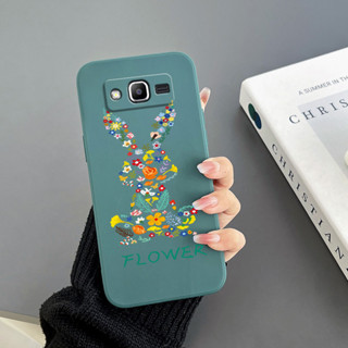 เคสโทรศัพท์มือถือ Tpu ขอบตรง ลายกระต่าย สําหรับ Samsung J2prime G530 J4plus J4prime J6prime J6plus J7prime J7 J7 2017 j730