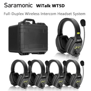 Saramonic WiTalk WT5D Full-Duplex ชุดหูฟังระบบสื่อสารอินเตอร์คอมไร้สาย 5 คน
