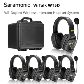 Saramonic WiTalk WT5D Full-Duplex ชุดหูฟังระบบสื่อสารอินเตอร์คอมไร้สาย 5 คน