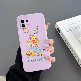 เคสโทรศัพท์มือถือ Tpu ขอบตรง ลายกระต่าย สําหรับ Xiaomi 8 Xiaomi 9 Xiaomi 10 Xiaomi 10S Xiaomi 10 LITE Xiaomi 11