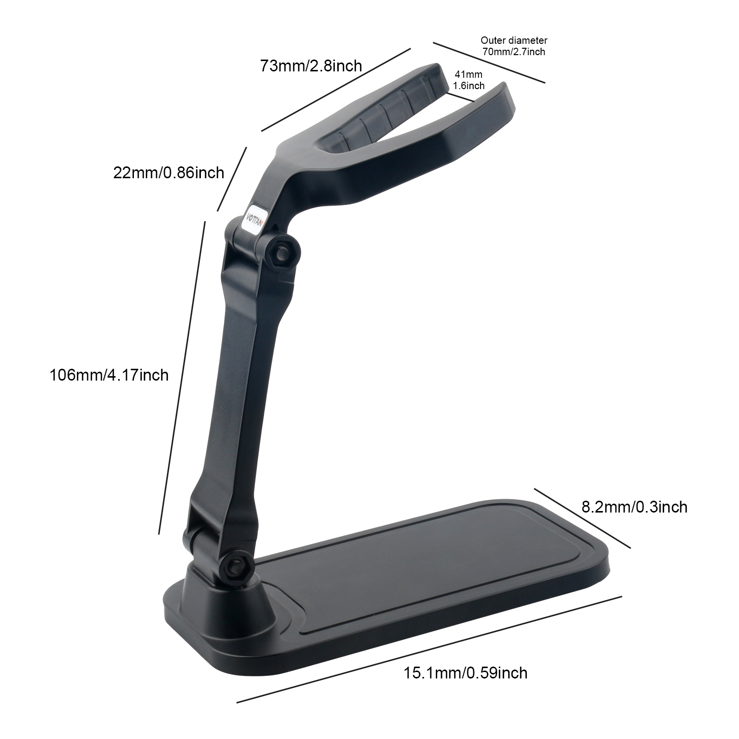 ที่วางเครื่องสแกนบาร์โค้ด universal เครื่องยิงบาร์โค้ด ผู้ถือ barcode reader base supports scanner stand - รูปที่ 7