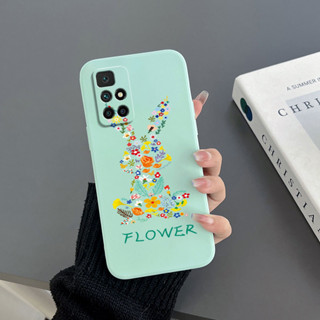 เคสโทรศัพท์มือถือ Tpu ขอบตรง ลายกระต่าย สําหรับ Xiaomi poco X3 Xiaomi poco X3 NFC Xiaomi poco X3 PRO Xiaomi poco M3 poco M3 PRO poco X4pro 5G