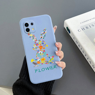 เคสโทรศัพท์มือถือ Tpu ขอบตรง ลายกระต่าย สําหรับ Xiaomi poco M4pro 4G Xiaomi poco c40 Xiaomi 11 lite Xiaomi 6A