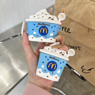 เคสหูฟัง ลายไอศกรีม Mcflurry แบบสร้างสรรค์ สําหรับ Airpods pro gen 2 1 2 pro 3