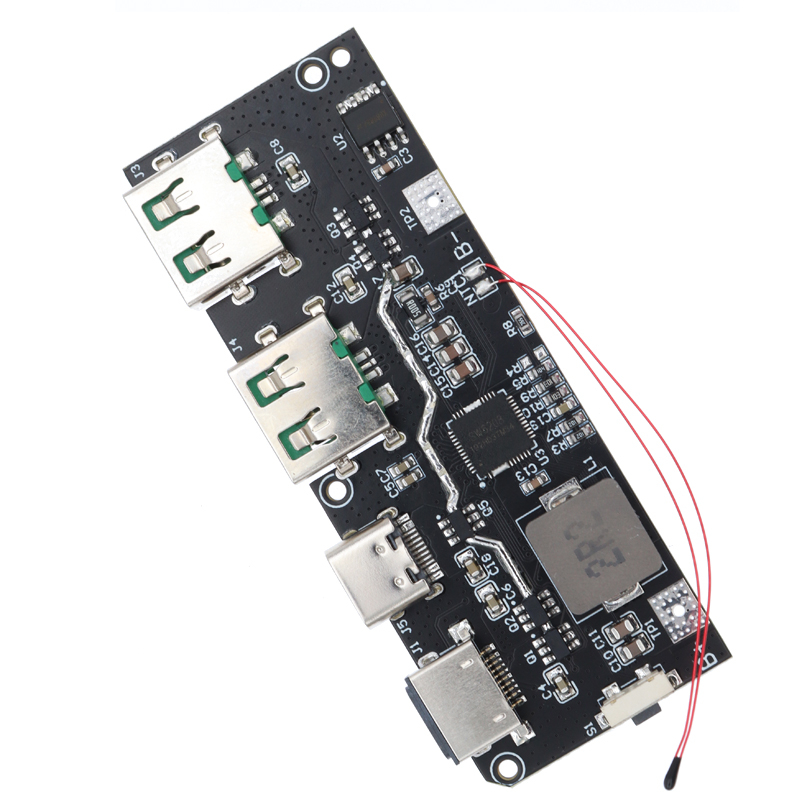 Qc4.0 QC3.0 โมดูลพาวเวอร์แบงก์ USB คู่ 5V 4.5A 22.5W Micro Type-C USB 18650 ป้องกันอุณหภูมิ วงจร - รูปที่ 3