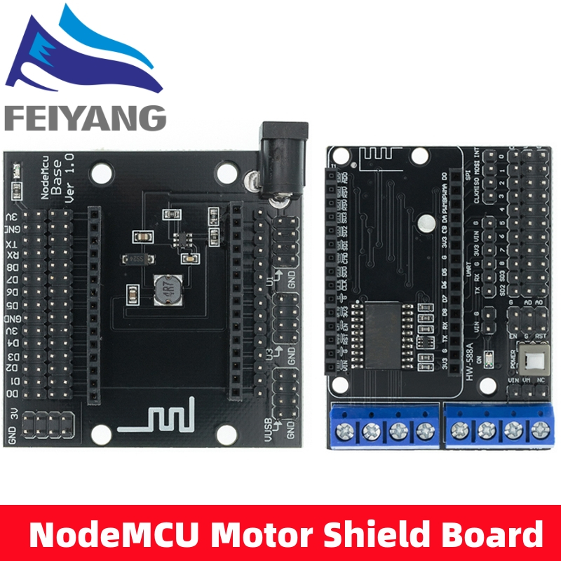Nodemcu บอร์ดมอเตอร์ทดสอบเบรดบอร์ด L293D Notemcu Node MCU Base ESP8266 DIY สําหรับ NodeMcu V3 V2