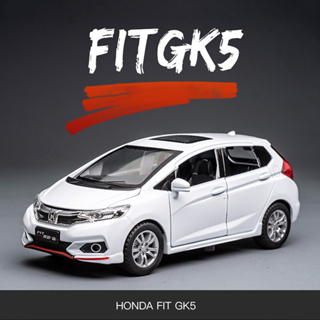 โมเดลรถยนต์ 1:32 Honda FIT GK5 พร้อมเสียง และไฟ ของเล่นสําหรับเด็ก