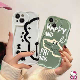 เคสโทรศัพท์มือถือแบบนิ่ม ลายการ์ตูนจระเข้ 3D ขอบโค้ง สําหรับ Vivo Y36 Y16 Y50 Y20i Y12s Y22 Y35 Y31 Y30 Y21 Y12i Y91 Y33s Y51 Y21A Y02 Y15A Y91C Y20 Y15 Y12 Y17 Y22s Y15s Y21s Y20s Y11