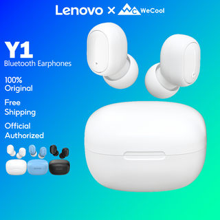 Lenovo x WeCool Y1 หูฟังบลูทูธ TWS Mini Buds Earphone กันเหงื่อ แบบทัชสกรีน หูฟังไร้สาย Bluetooth 5.0 เสียงเบส หูฟังบลูทูธมีไมค์ True Wireless Earbuds