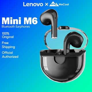 Lenovo x WeCool Mini M6 True หูฟังไร้สาย TWS พร้อมบลูทูธ 5.0 เสียงเบสสูง พร้อมแบตเตอรี่ 24 ชั่วโมง