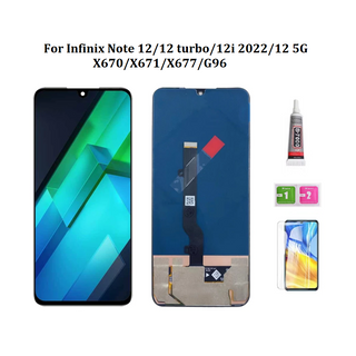 Tft อะไหล่หน้าจอสัมผัสดิจิทัล LCD แบบเปลี่ยน สําหรับ Infinix Note 12 5G Note 12 Turbo G96 G97 X670 X671 X677