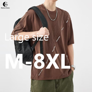 [M-8XL] เสื้อยืด คอกลม แขนสั้น สีพื้น แฟชั่นฤดูร้อน สําหรับผู้ชาย