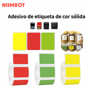 Niimbot B1/B21/B203/ B3s สติกเกอร์ฉลากความร้อน กันน้ํา มีกาวในตัว สําหรับติดตกแต่งเสื้อผ้า สํานักงาน