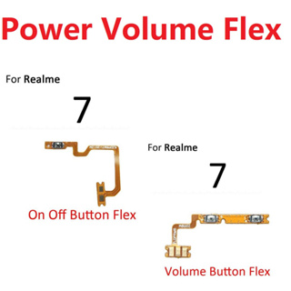 อะไหล่ปุ่มสวิตช์เปิดปิด ควบคุมระดับเสียง สายเคเบิ้ลอ่อน แบบเปลี่ยน สําหรับ OPPO Realme 7