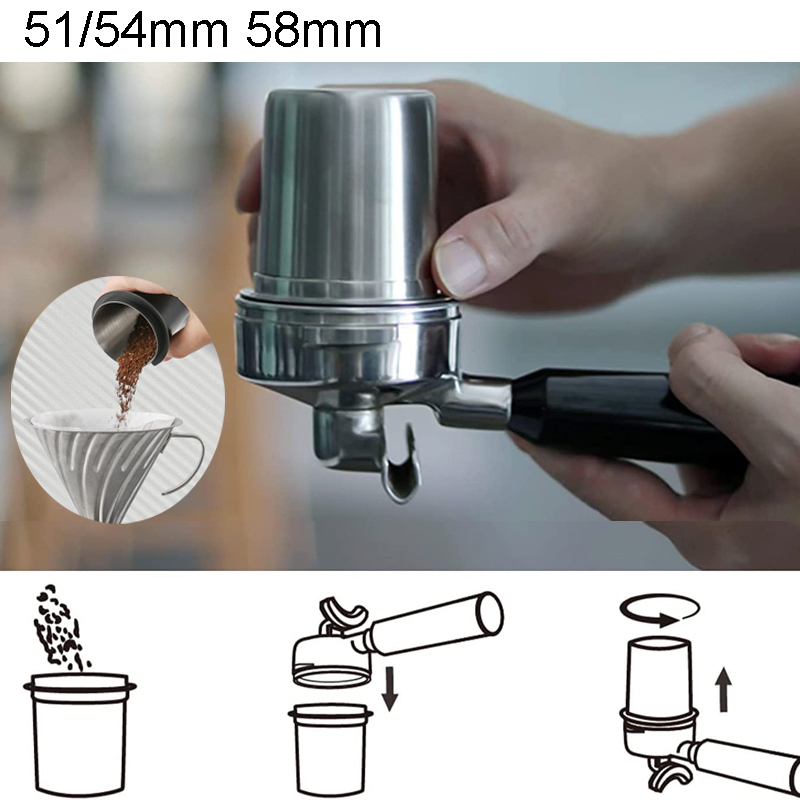 แก้วกาแฟ สเตนเลส ขนาด 120 มล. สําหรับเครื่องชงกาแฟ ขนาด 51 53 54 58 มม. – โปรปัง