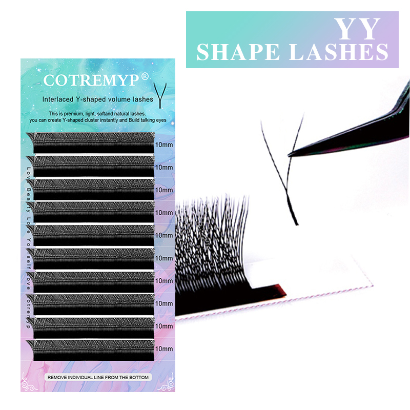 COTREMYP/Naga YY ขนตาปลอม ขนมิงค์ นุ่ม เบา ธรรมชาติ ต่อขนตา แต่งหน้า ตาข่าย ไขว้ ขนตาปลอม - รูปที่ 3