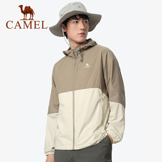 Camel เสื้อแจ็กเก็ต ผ้าเรยอน ระบายอากาศ ป้องกันรังสีอัลตราไวโอเลต สําหรับผู้ชาย และผู้หญิง