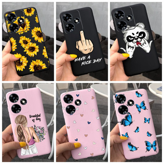 เคสโทรศัพท์มือถือซิลิโคน TPU แบบนิ่ม ลายดอกทานตะวัน หรูหรา สําหรับ Infinix hot 30 X6831 Hot30 hot 30 2023