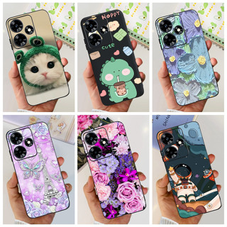 เคสโทรศัพท์มือถือ ซิลิโคนนุ่ม TPU ลายไดโนเสาร์ แมวน่ารัก สําหรับ Infinix Hot 30 Play NFC 4G Hot30 X6831 X6835B