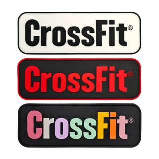 Crossfit แผ่นยาง PVC ลาย 3D พร้อมตะขอ สําหรับตกแต่งเสื้อผ้า