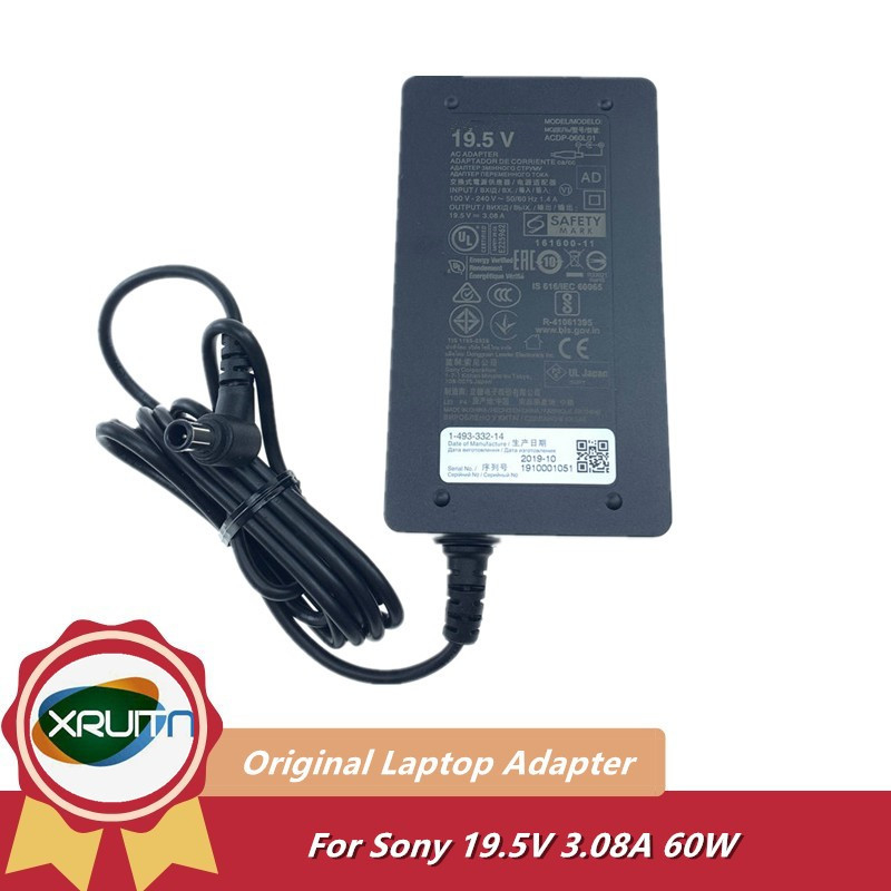 ของแท้ อะแดปเตอร์ AC 19.5V 3.08A 60W สําหรับ Sony KDL-43WF663 -40W650D Bravia TV Power Supply รุ่น ACDP-060L01/ACDP-060S03
