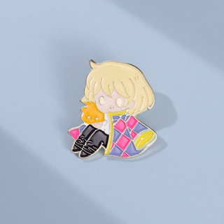 เข็มกลัด รูปการ์ตูนอนิเมะ Howl Hard Enamel Pin Kawaii น่ารัก เครื่องประดับ สําหรับของขวัญ