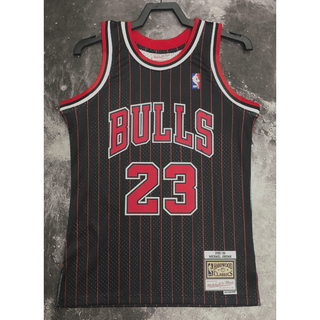 hot pressed nba Chicago Bulls No.  23 Jor dan retro stripe basketball jersey