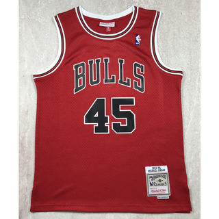 hot pressed nba Chicago Bulls No.  45 Jor dan retro red basketball jersey