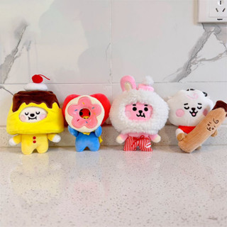 พวงกุญแจ จี้ตุ๊กตา KPOP BTS BT21 Dessert Cake Series TATA RJ MANG ของเล่นสําหรับเด็ก