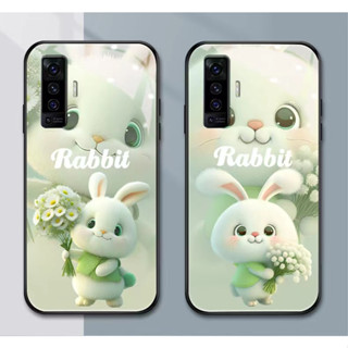 Dmy เคสโทรศัพท์มือถือกระจกนิรภัย ลายกระต่ายน่ารัก สําหรับ huawei nova 7 7se 7i 10 pro 10se 9se 9 8i 5T 4 3 3i Y70 Y61 Y90 2i 2lite Y9 prime 2019 Y7A Y6P Y7 pro