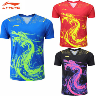 เสื้อกีฬาปิงปอง Li Ning ระบายอากาศได้ดี แบบแห้งเร็ว สําหรับผู้ชาย และผู้หญิง