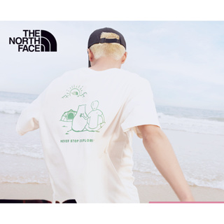 The North Face เสื้อยืดแขนสั้น ระบายอากาศ พิมพ์ลายหมีน้อย สวมใส่สบาย 3954NS