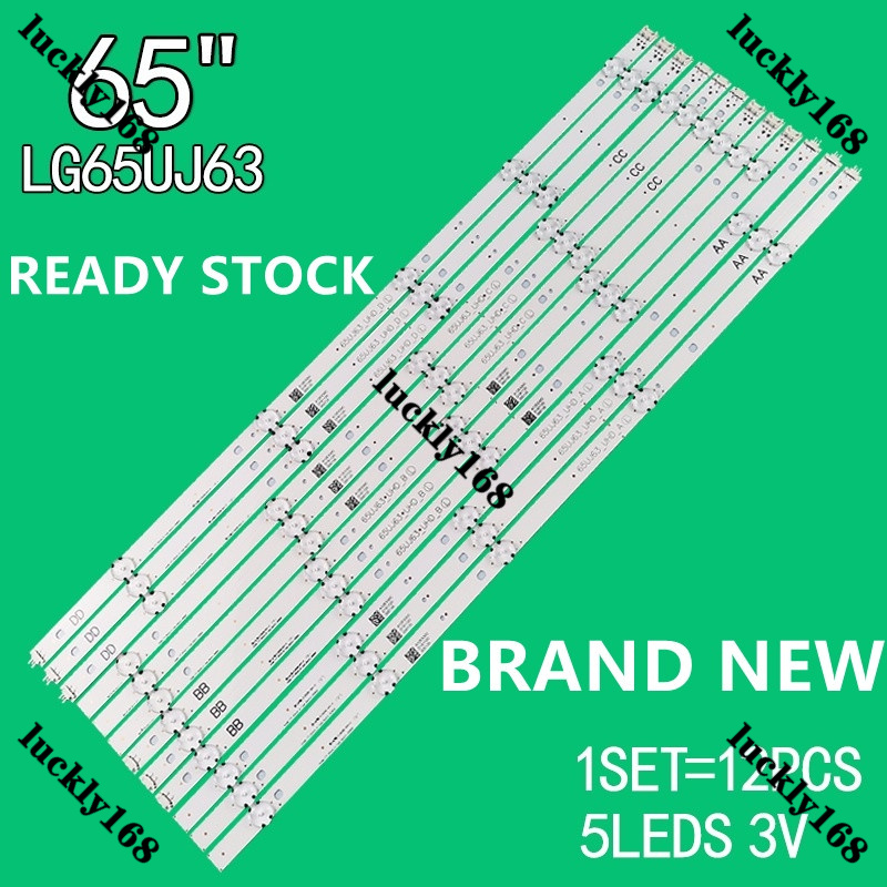 พร้อมส่ง แถบไฟ LED สําหรับ LG 65UJ6300 65UJ630T 65UJ632T 65UJ630V 65UJ634V 65UJ5500 65UK6100 Innotek